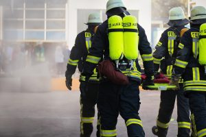 Penyemprotan Disinfektan di Lapangan Kota